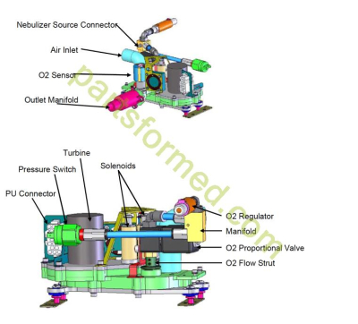 Versamed / General Electric M1161955 MODUŁ PNEUMATYCZNY QB\L (CICHY LUZ), PSV (PSV i HS) dla Ivent 201