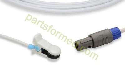 Reusable adult ear clip SpO2 Sensor for Choice patient monitors