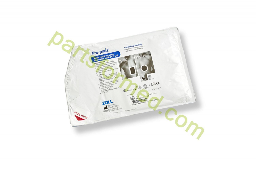8900-2101-01 ZOLL Pro-Padz® Cardiology with LVP gel electrode for defibrillator ZOLL M-R-E-Series