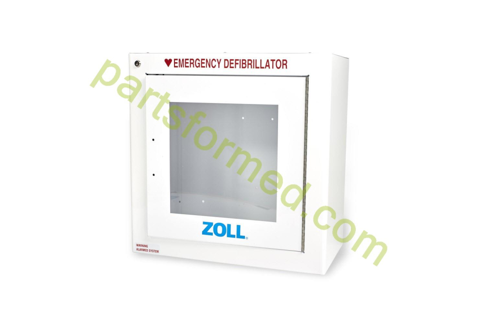 8000-0855 ZOLL خزانة حائط معدنية قياسية مع شعار ZOLL لجهاز إزالة الرجفان ZOLL AED Plus