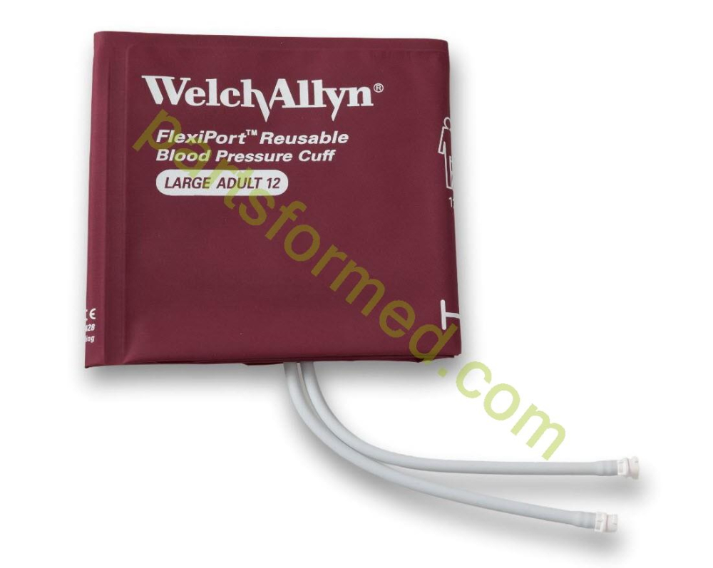 REUSE-12-2MQ ZOLL ข้อมือผู้ใหญ่ขนาดใหญ่ 32-43 ซม. ท่อคู่พร้อมขั้วต่อ Twist-Lock สำหรับเครื่องกระตุ้นหัวใจ ZOLL X-Series