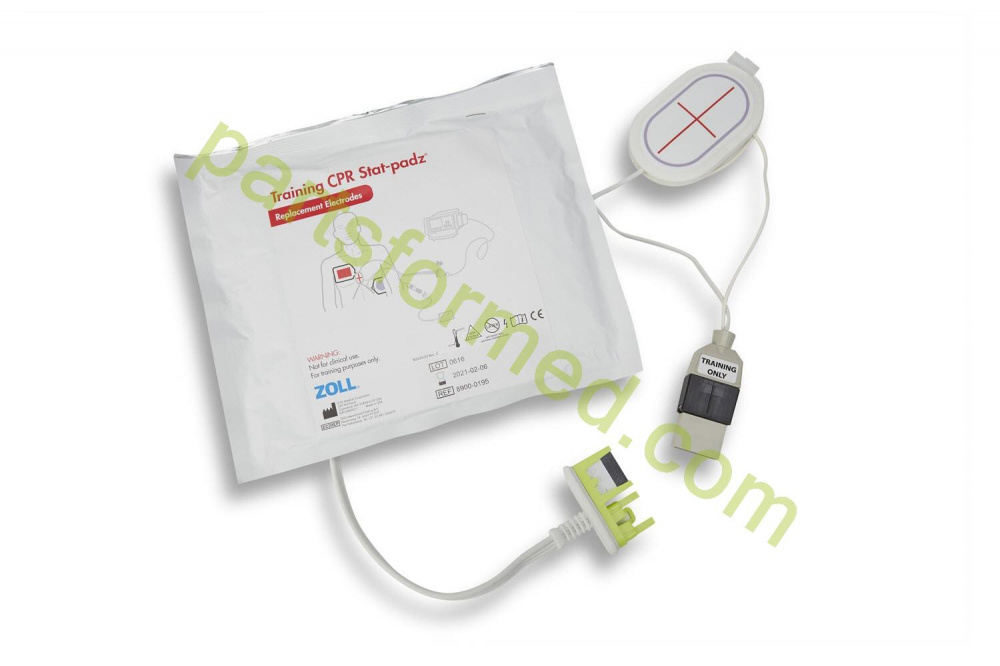 8900-0190 ZOLL Training CPR Stat-Padz® electrode with cable for defibrillator ZOLL M-R-E-Series