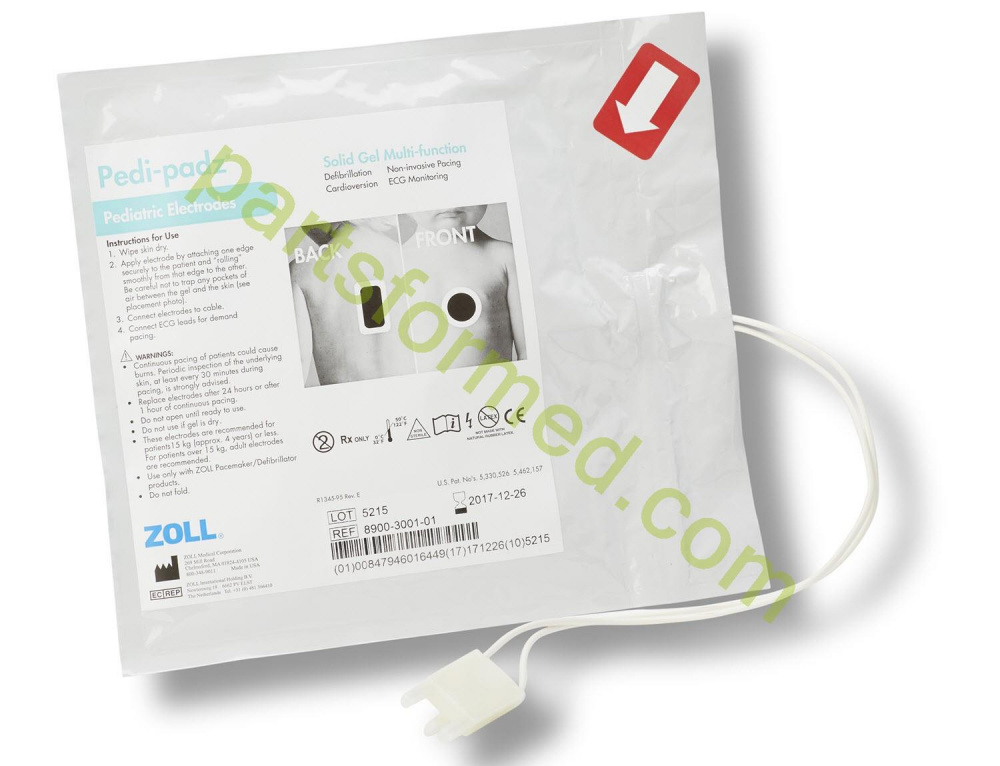 Твердый гелевый электрод Pedi-Padz® 8900-3001-01  ZOLL для дефибрилляторов ZOLL M-R-E-X-Series