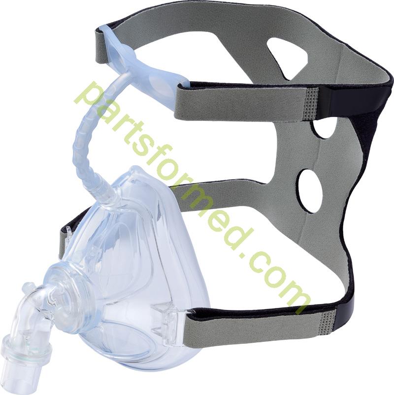 Silikon-Vollgesichts-NIV-/CPAP-/BiPAP-Maske, wiederverwendbar, Erwachsene, große Größe L