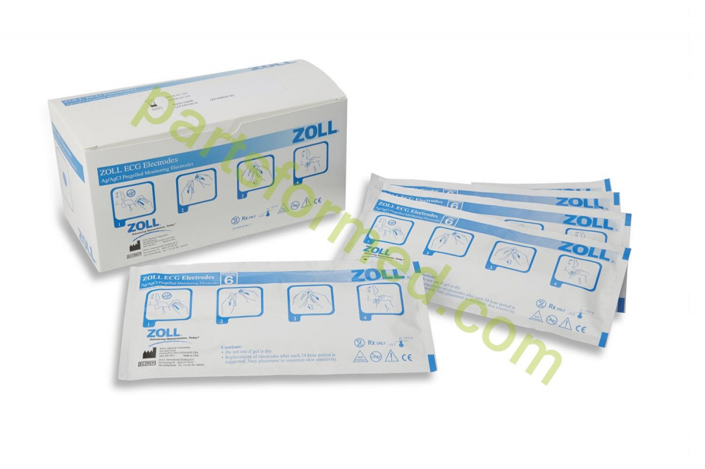 8900-0006 ZOLL ECG Rectangular electrodes for defibrillator ZOLL M-R-E-X-Series