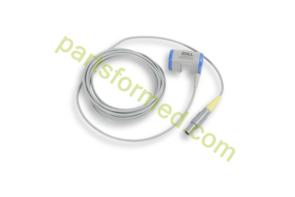 8000-0312 ZOLL Mainstream - مستشعر CAPNO 5 CO2 وكابل لجهاز إزالة الرجفان RE-Series