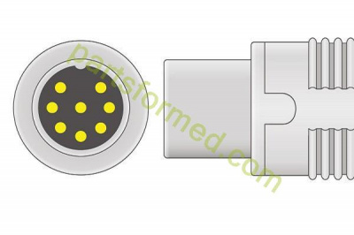 Многоразовый педиатрический датчик SpO2, "мягкий силиконовый наконечник" для мониторов пациента Datascope