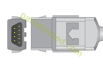 Многоразовый неонатальный датчик SpO2, "силиконовая застежка" для мониторов пациента GE