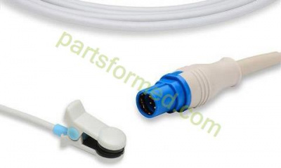 Reusable adult ear clip SpO2 Sensor for Siemens Drager (Masimo Tech) patient monitors