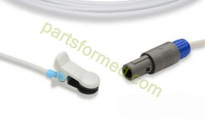 Reusable adult ear clip SpO2 Sensor for Sunmind/Edanins patient monitors 