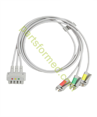 GE Healthcare 412682-003 ORYGINALNY ZESTAW PRZEWODÓW EKG WIELOPUNKTOWYCH Z 3 ODPROWADZENIAMI
