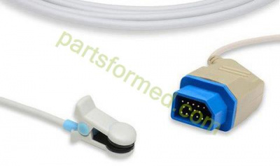 Reusable adult ear clip SpO2 Sensor for Nihon Kohden (Masimo Tech) patient monitors