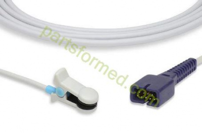 Многоразовый датчик SpO2 для взрослых, "ушной" для мониторов пациента Nellcor (Oximax Tech)