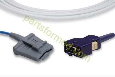 可重复使用的成人硅胶软头 SpO2 传感器，适用于 Colin/Omron（Oximax Tech）患者监护仪