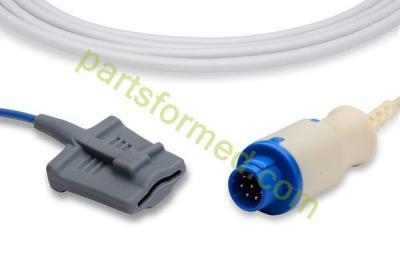 Wiederverwendbarer SpO2-Sensor aus Silikon für Erwachsene mit weicher Spitze für Mennen-Patientenmonitore