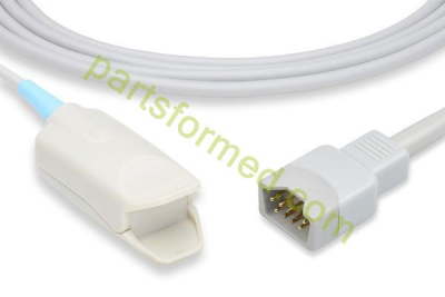 Sensor SpO2 con pinza para dedo reutilizable para adultos para monitores de pacientes Dolphin