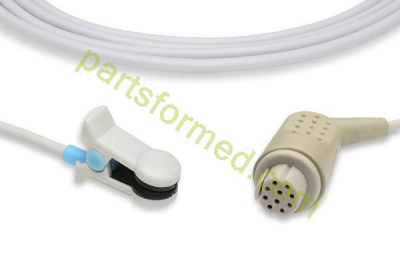 可重复使用的成人耳夹式 SpO2 传感器，适用于 Datex 患者监护仪