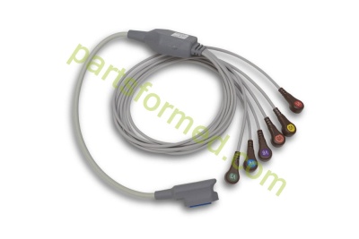 8300-0804-01 สายเคเบิล ZOLL พร้อม ECG ตะกั่ว V, AAMI สำหรับเครื่องกระตุ้นหัวใจ ZOLL X-Series