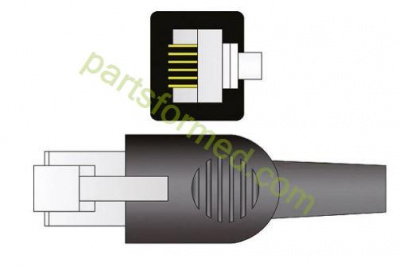Многоразовый датчик SpO2 для взрослых, "мягкий силиконовый наконечник" для мониторов пациента Palco