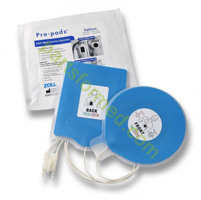 8900-2303-01 ZOLL Pro-Padz® biphasic electrode for defibrillator ZOLL M-R-E-Series