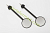 8000-0277-04 Pás de eletrodos internos moldados sobre ZOLL, 2,0" (5,1 cm) de diâmetro por 7,4" (18,7 cm) Par longo, pediátrico para desfibrilador ZOLL MR-Series