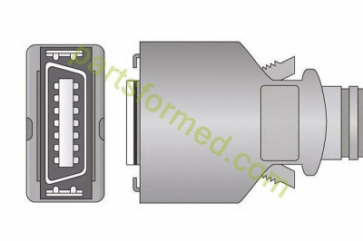 Многоразовый педиатрический датчик SpO2, "мягкий силиконовый наконечник" для мониторов пациента Casmed