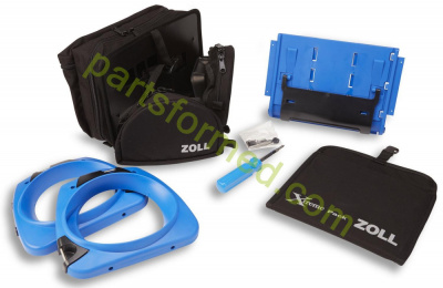 8000-0595-01 ZOLL Xtreme Pack™ II Carry Case, molded rubber case with rear and side pockets for defibrillator ZOLL M-Series