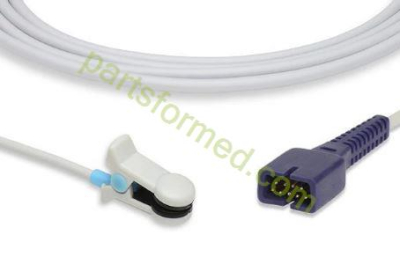 Reusable adult ear clip SpO2 Sensor for Colin/Omron patient monitors