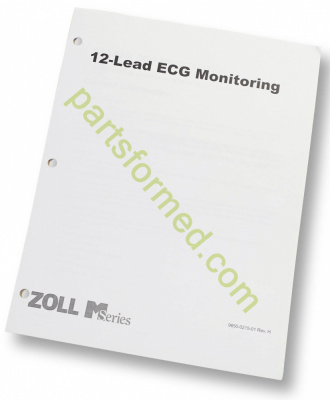 9650-0215-01 ZOLL 12-Lead ECG operator's guide insert for defibrillator ZOLL M-E-X-Series