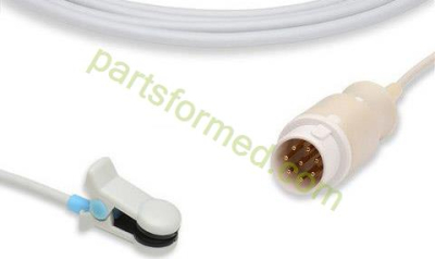 Sensore SpO2 riutilizzabile per clip auricolare per adulti per monitor paziente MEK (Mek tech).