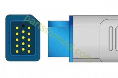 Многоразовый универсальный датчик SpO2, "У-образный" для мониторов пациента Nihon Kohden (Oximax Tech)