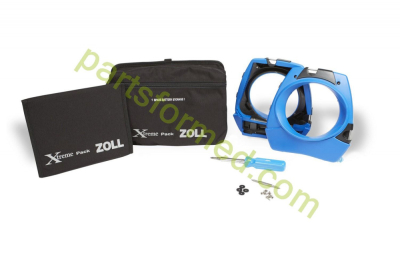 8000-0656 ZOLL Xtreme Pack™ II-Tragekoffer, geformter Gummikoffer mit rückseitiger Tasche zur Verwendung mit Paddles und NIBP für den Defibrillator der ZOLL M-Serie
