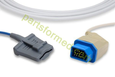 Wiederverwendbarer SpO2-Sensor aus Silikon mit weicher Spitze für Erwachsene für Patientenmonitore von Nihon Kohden (Oximax Tech) 