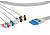 Draeger (Drager) MP03404 5 LEAD DIN-STYLE ECG LEADWIRE