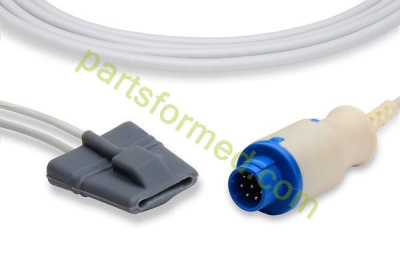 Wiederverwendbarer pädiatrischer SpO2-Sensor aus Silikon mit weicher Spitze für Mennen-Patientenmonitore