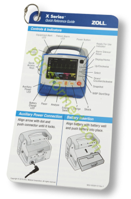 9652-000391-01 ZOLL 除颤器 ZOLL X 系列快速参考指南