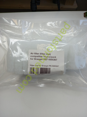 Filtre à air Draeger (Drager) 8305367 pour Babylog 8000 10 pk