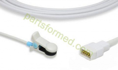 Reusable adult ear clip SpO2 Sensor for Choice patient monitors