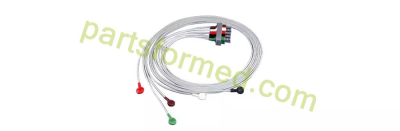 飞利浦 M1625A 原装电缆 5 导联心电图导线组带按扣（AAMI）