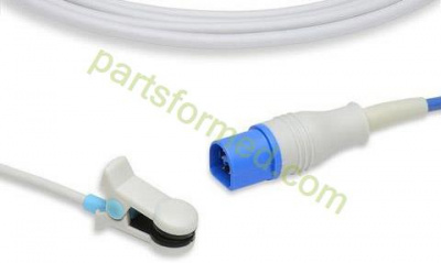 Reusable adult ear clip SpO2 Sensor for Philips (Philips Tech) patient monitors 