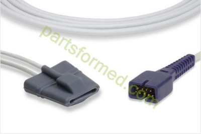 Sensore SpO2 pediatrico riutilizzabile con punta morbida in silicone per monitor paziente GE