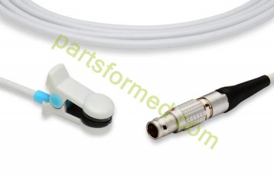 Reusable adult ear clip SpO2 Sensor for Goldway patient monitors 