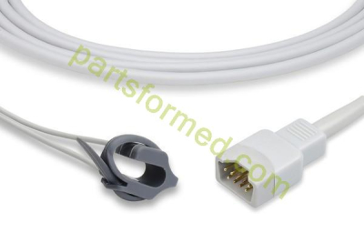 Sensor de SpO2 con punta blanda de silicona reutilizable para monitores de pacientes Dolphin