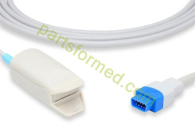 Sensore SpO2 riutilizzabile con clip per dito per adulti per monitor paziente GE 