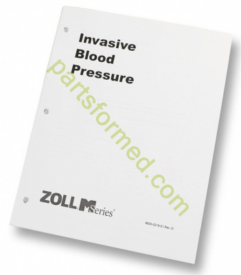 9650-0219-01 Invasive blood pressure operator's guide insert for defibrillator ZOLL M-E-X-Series