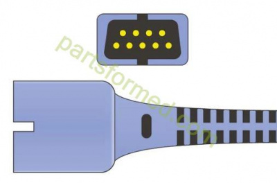 Reusable adult silicone soft tip SpO2 Sensor for Fukuda Denshi patient monitors 