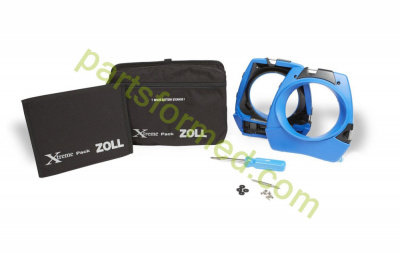 8000-0656 ZOLL Xtreme Pack™ II Carry Case, Molded rubber case with rear pouch for use with paddles and NIBP for defibrillator ZOLL M-Series