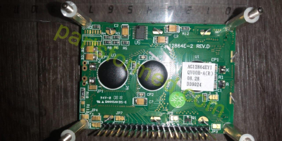 Плата ЖКИ в сборе AG12864EYI REV.D QY00H-A( R ) для ЭКГ HEART MIRROR
