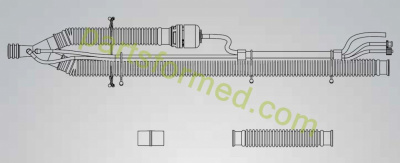 Контур одноразовый взрослый с клапаном выдоха PEEP (10 шт./уп) для ИВЛ LTV-1000 Pulmonetic Systems