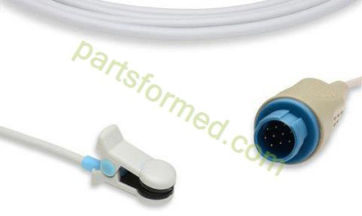 Reusable adult ear clip SpO2 Sensor for Nihon Kohden patient monitors